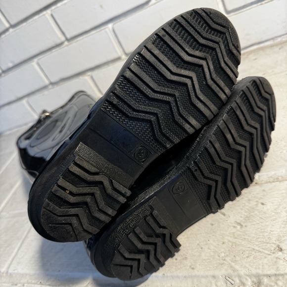 Seven7 Black Rain Boots Tall Size 9 - Picture 6 of 12